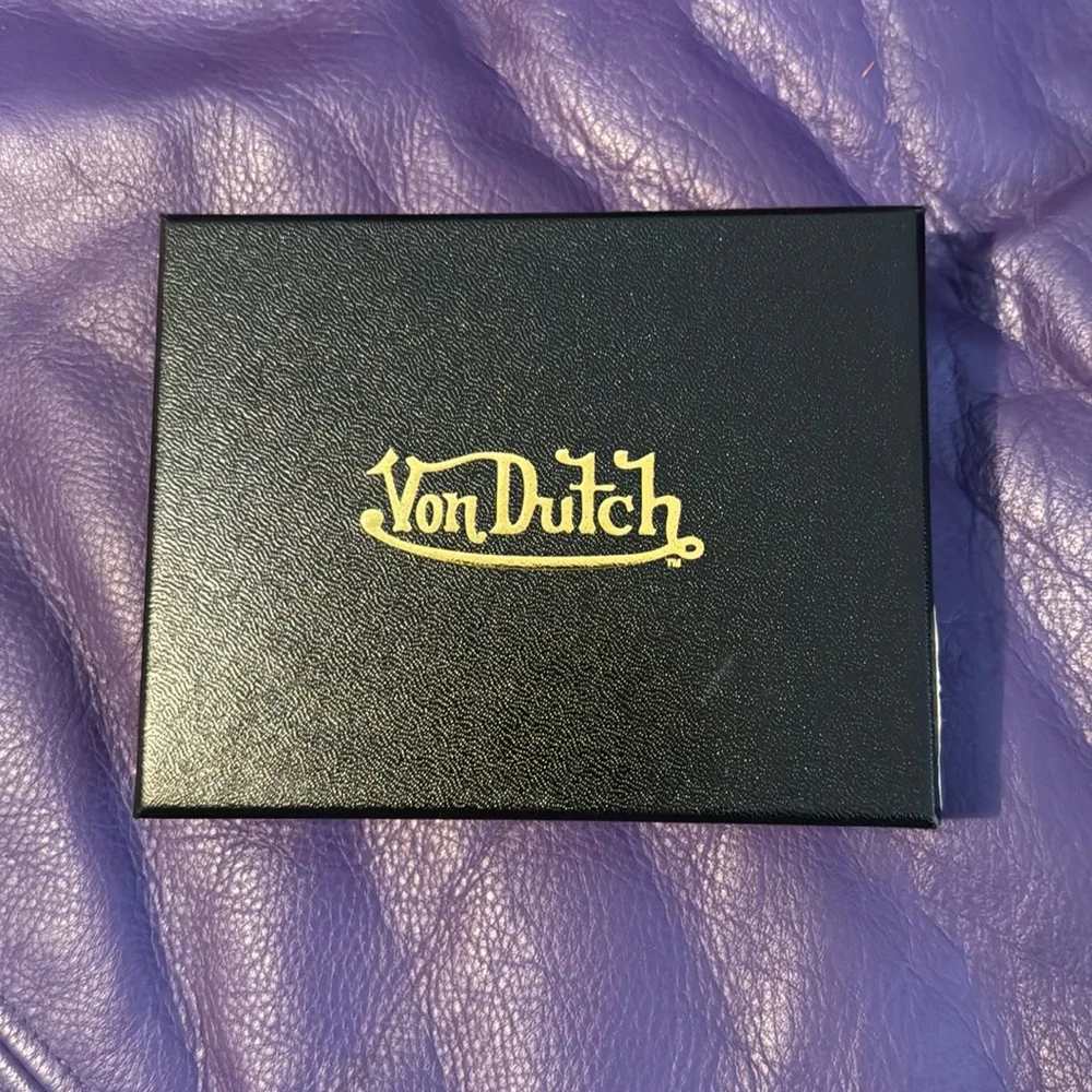 Von Dutch Wallet, Silver Mirror, NIB,